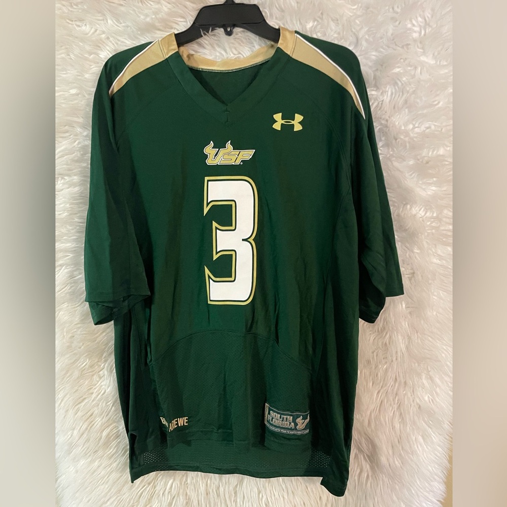 USF Bulls Under Armour HeatGear Men’s #3 Football Jersey.